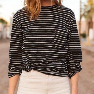 GUC Jungmaven Long Beach Long Sleeve Tee - Navy M